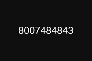 8007484843