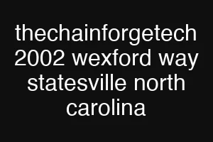 thechainforgetech 2002 wexford way statesville north carolina